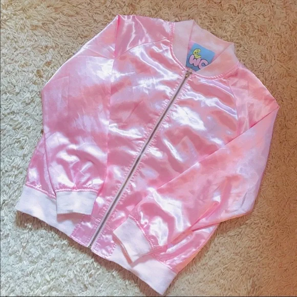 Lazy oaf bunny emb bomber jacket Sz M - Picture 3 of 3
